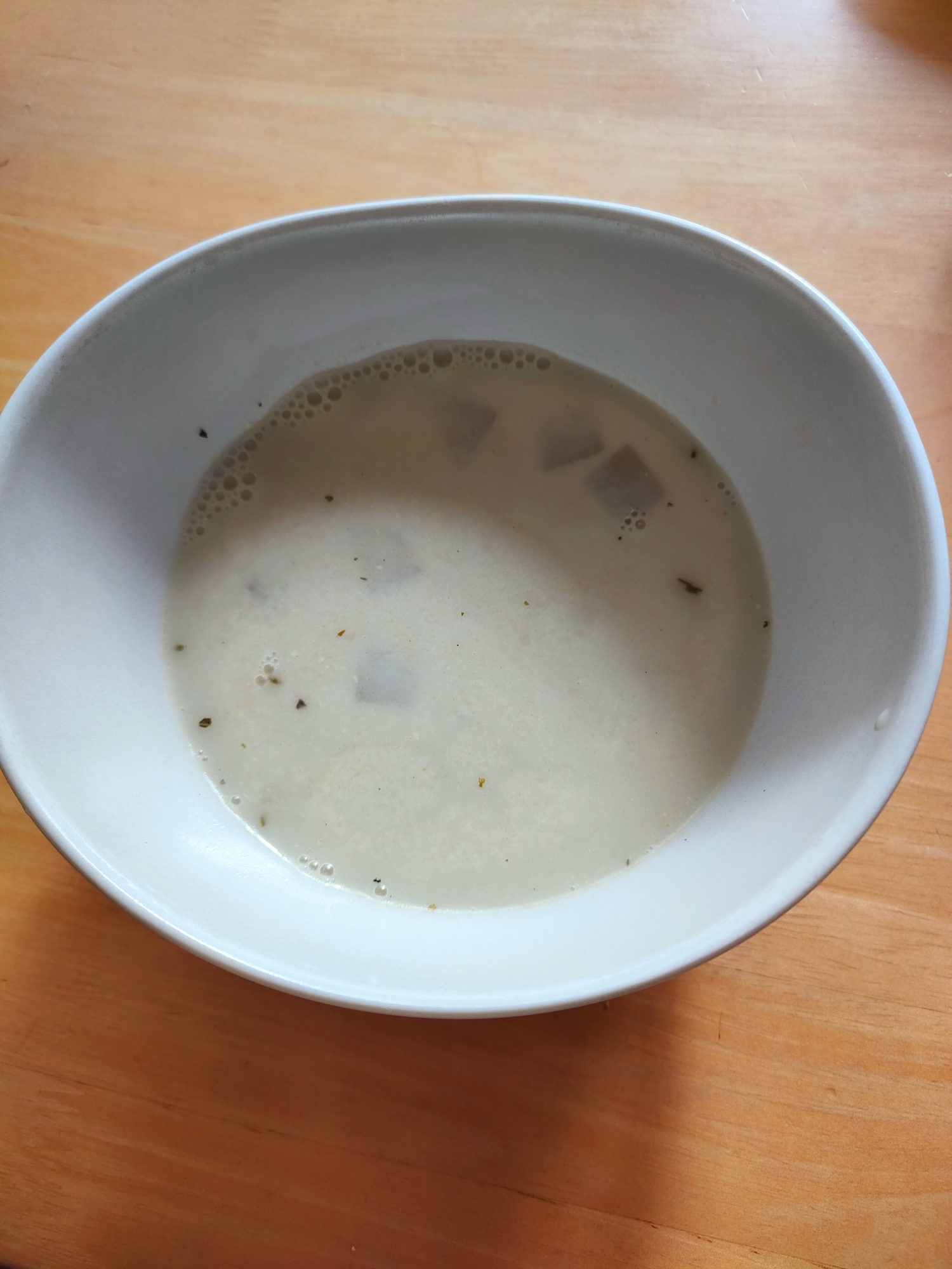 れんこんと根菜の豆乳スープ