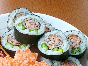 飾り巻き寿司 バラ