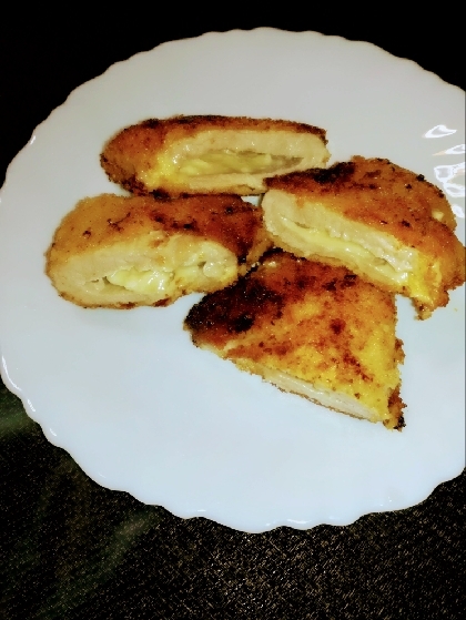 豚肉でチーズはさみ焼き！