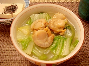 ホタテと白菜の中華スープ