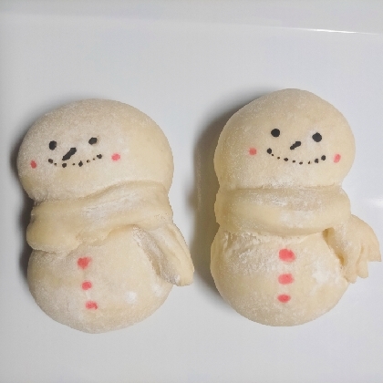 雪だるまパン