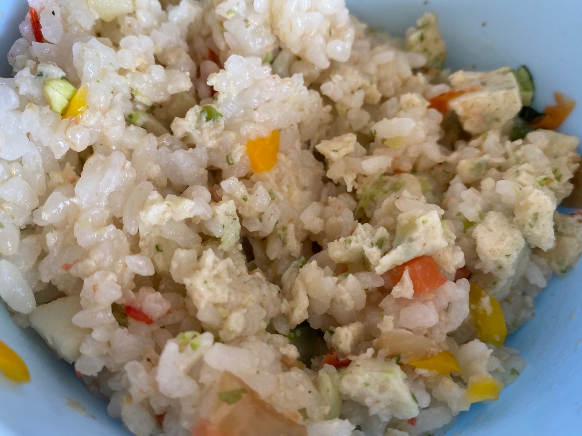 幼児食⭐鶏肉とパプリカの混ぜご飯