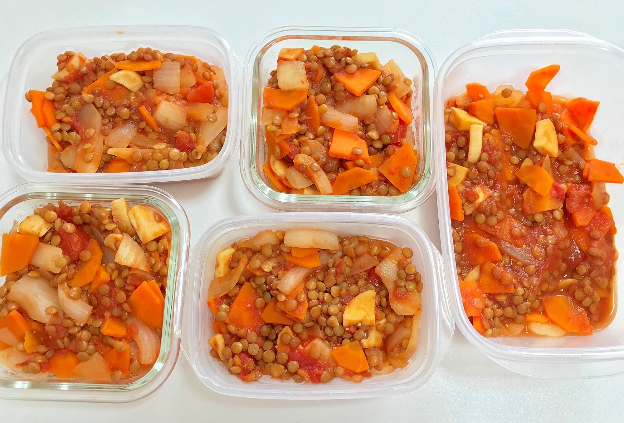 （豆）レンズ豆のトマト煮込み