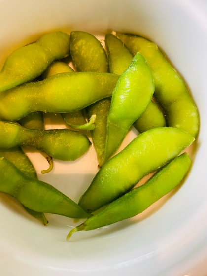 レンジで簡単茹で枝豆