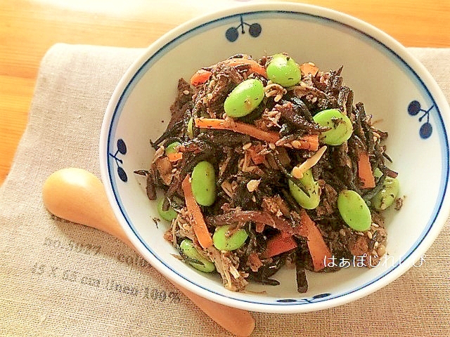 栄養満点！ひじきとサバの炒め煮