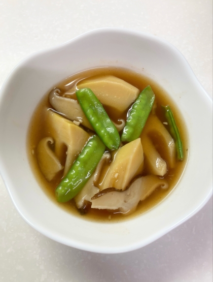 簡単鶏団子と野菜のあんかけスープ