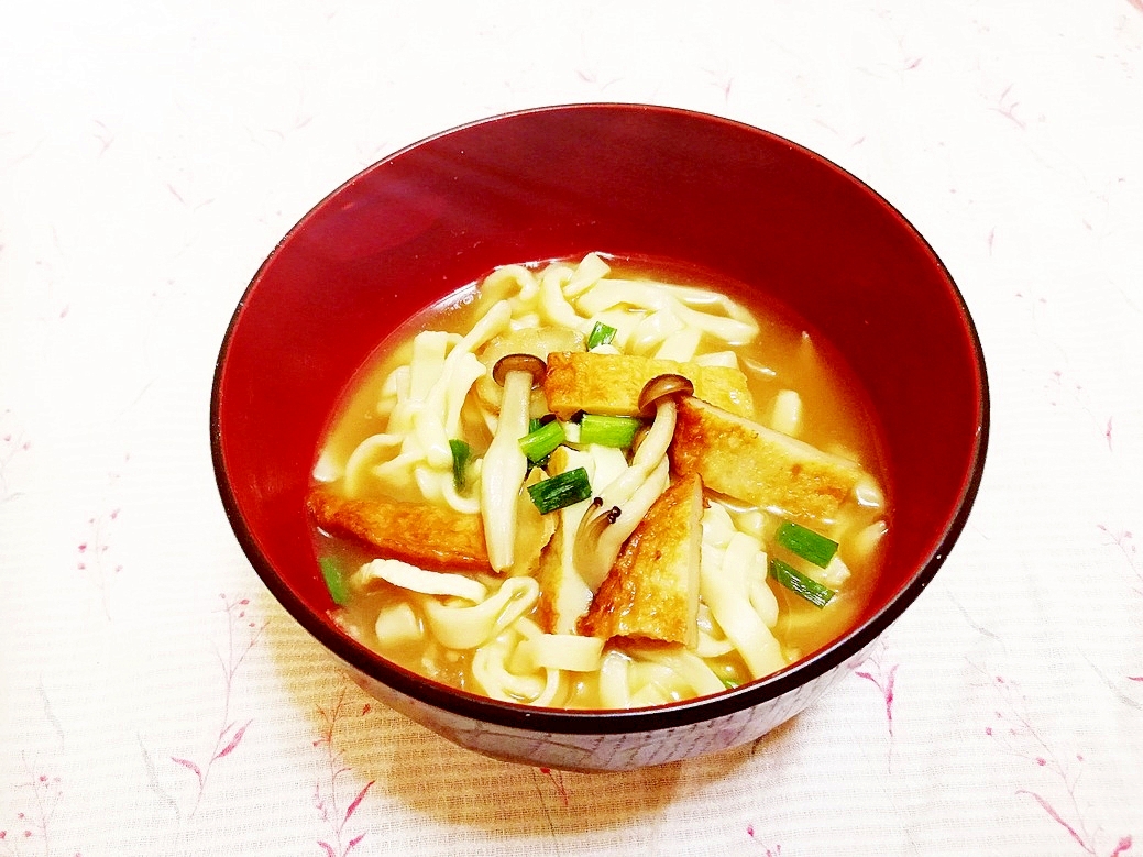 切り干し大根と丸天の煮込みうどん