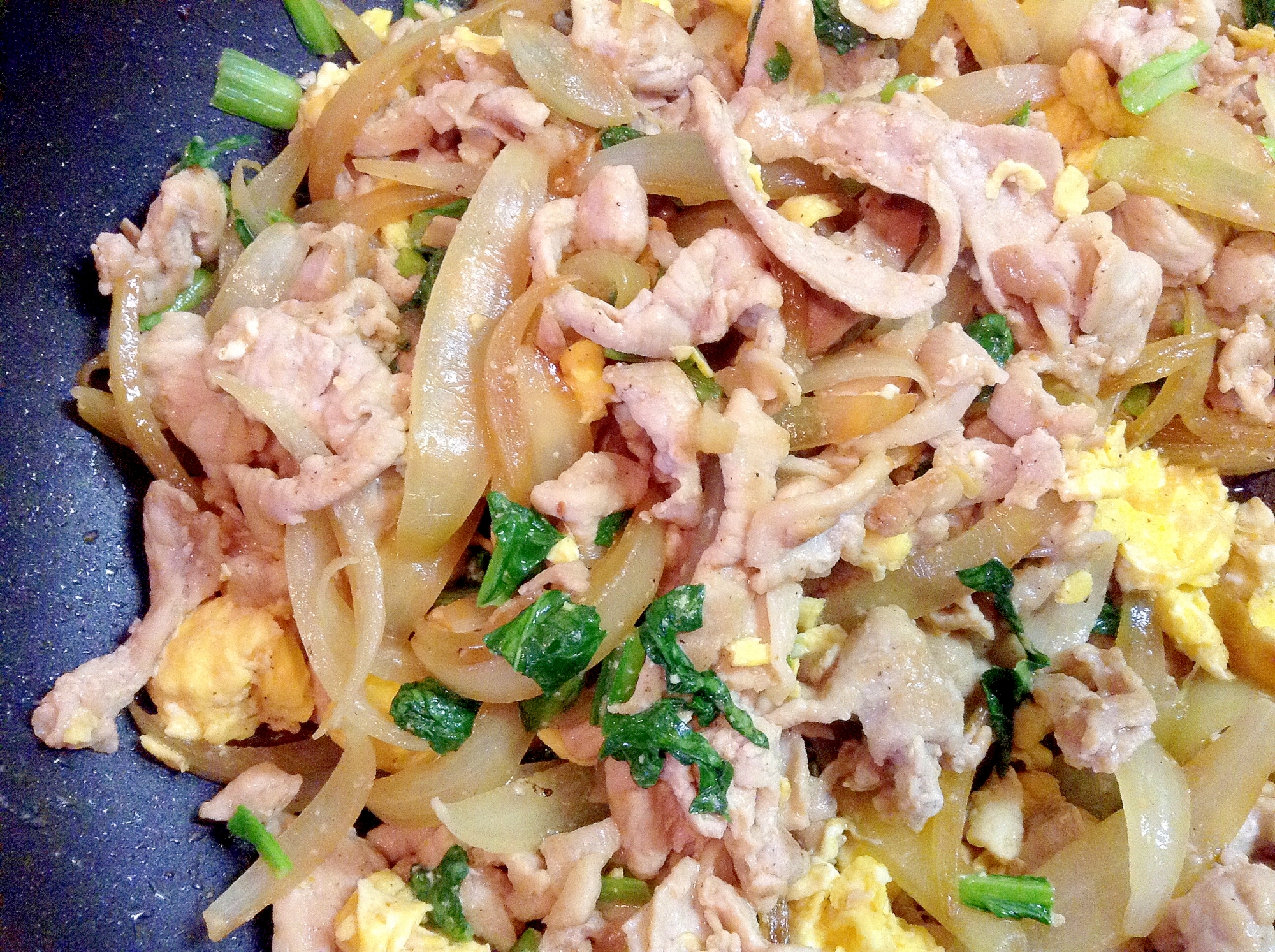 豚肉 小松菜 卵 たまねぎの塩中華炒め レシピ 作り方 By Hanakohanao 楽天レシピ 豚肉 小松菜 卵 たまねぎの塩中華炒め レシピ 作り方 By Hanakohanao 楽天レシピ