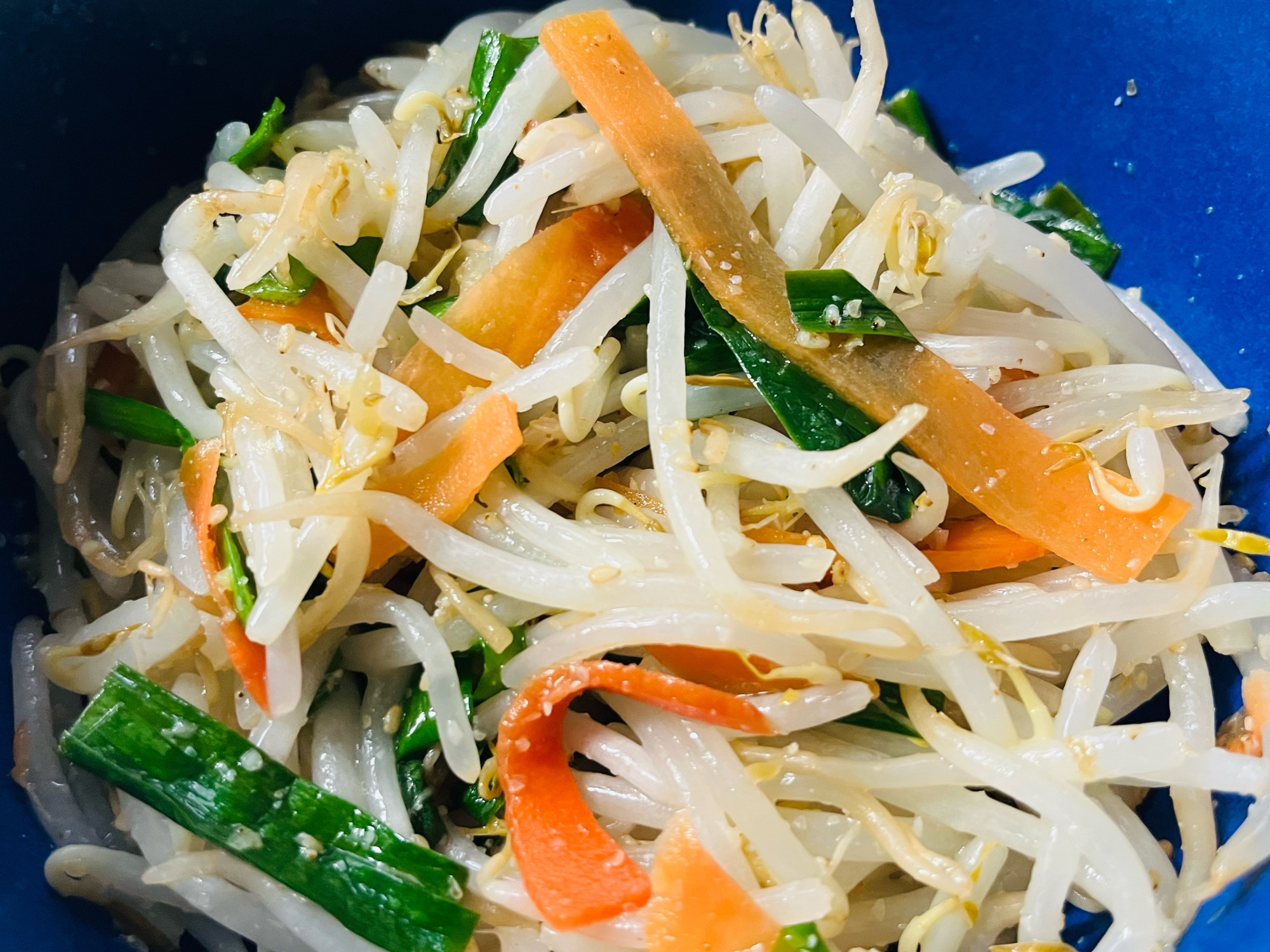 ラーメン・やきそば用袋野菜で·͜· ᕷ簡単ナムル