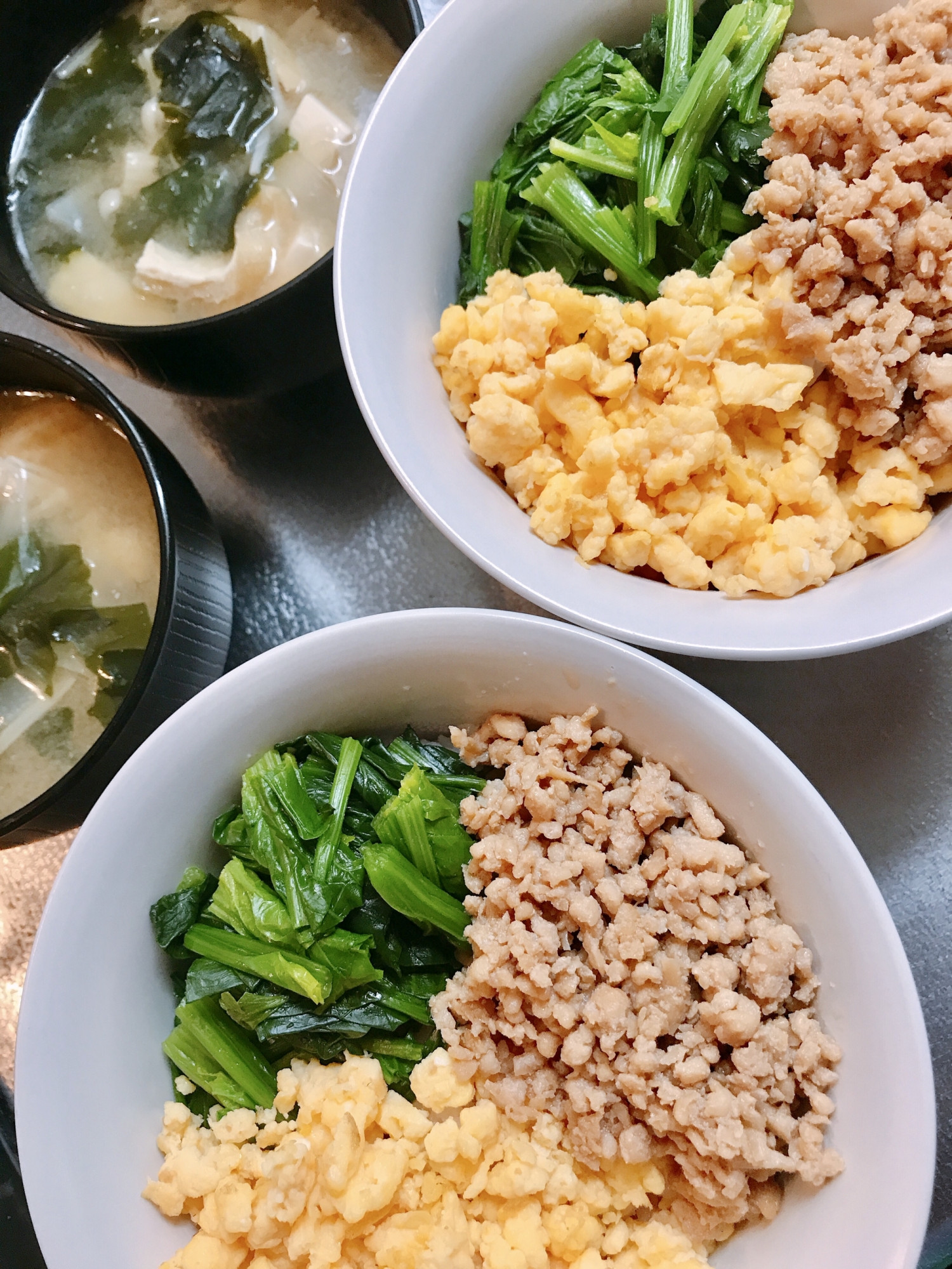 簡単三色丼