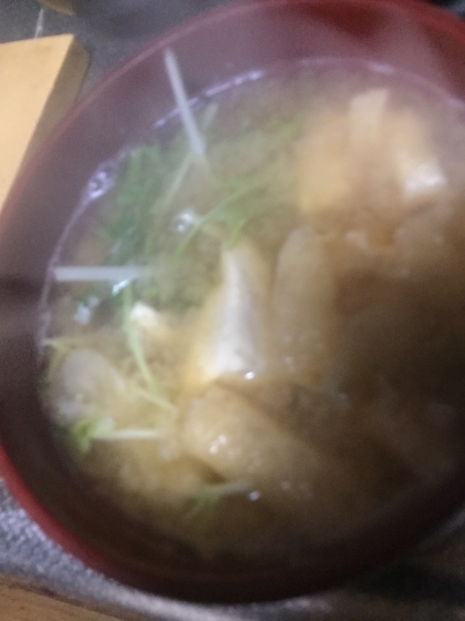 豆腐・水菜の味噌汁