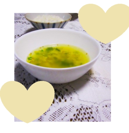 ♡ 青梗菜 たまご スープ