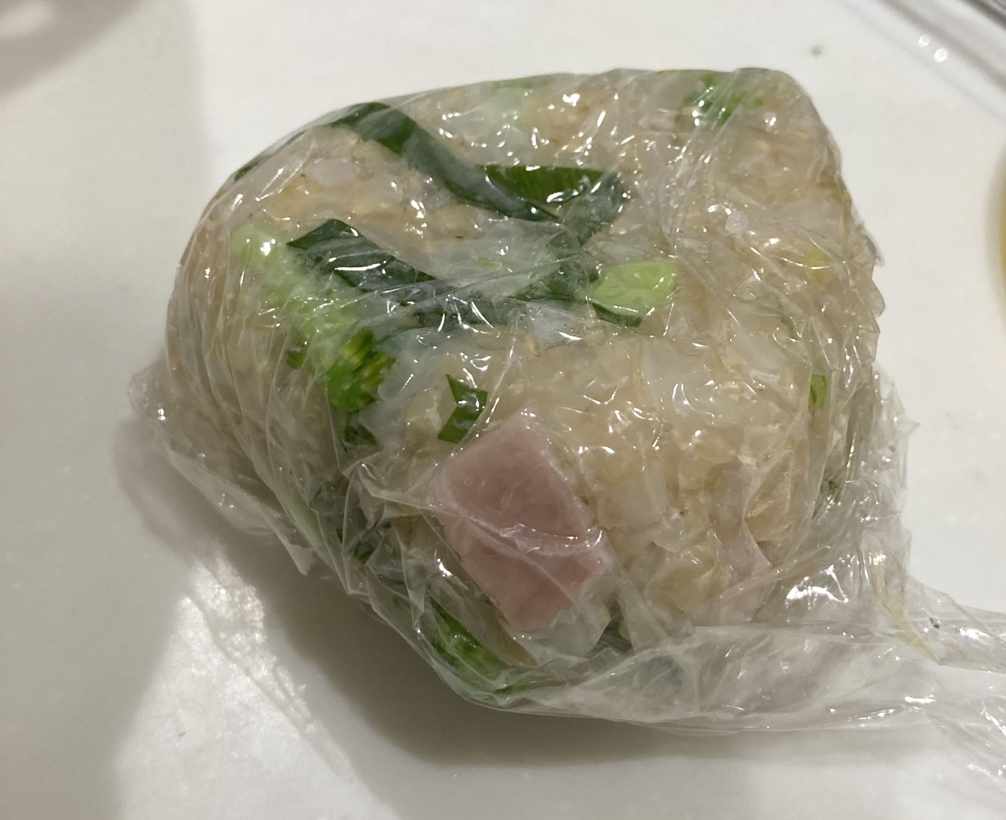 夜食の健康野菜おにぎり^_^