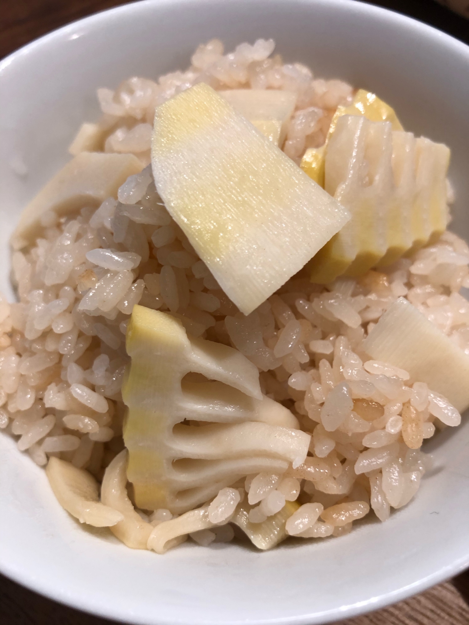 炊飯器で簡単たけのこご飯