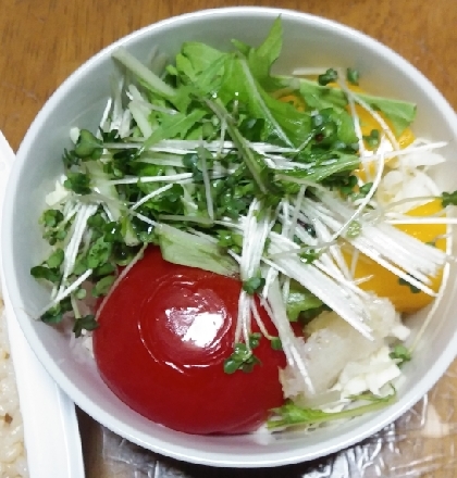 無限♡千切りキャベツと水菜のサラダ♪
