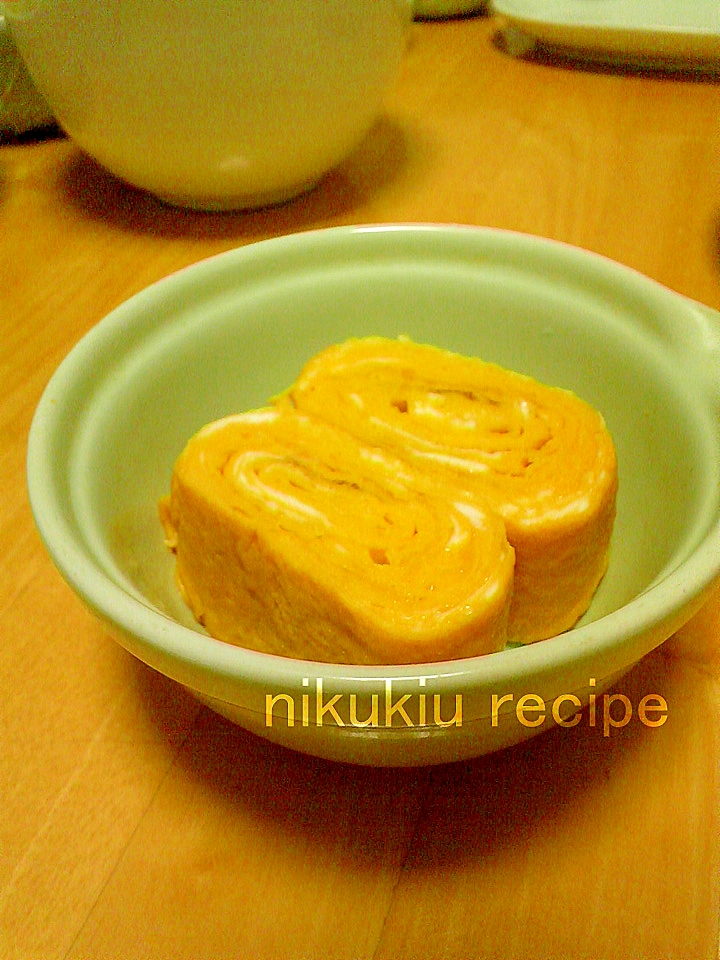 簡単おいしい カロリーオフのラカント入り甘い卵焼き レシピ 作り方 By Nikukiu 楽天レシピ
