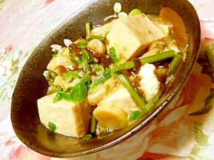 山菜ミックスｄｅ❤ダシダで作る豆腐煮込み❤