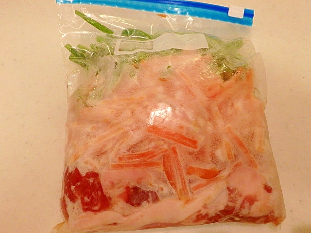下味冷凍保存★豚小間切れ肉のプルコギ