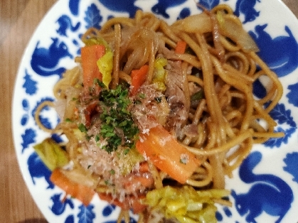 野菜たっぷり焼きそば炒め
