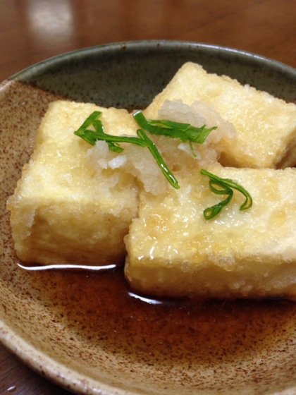 とっても美味しかったです♬
揚げ出し豆腐はたまに無性に食べたくなります^ ^
簡単に作れて美味しいいただき方ですね♫
ごちそうさま♪