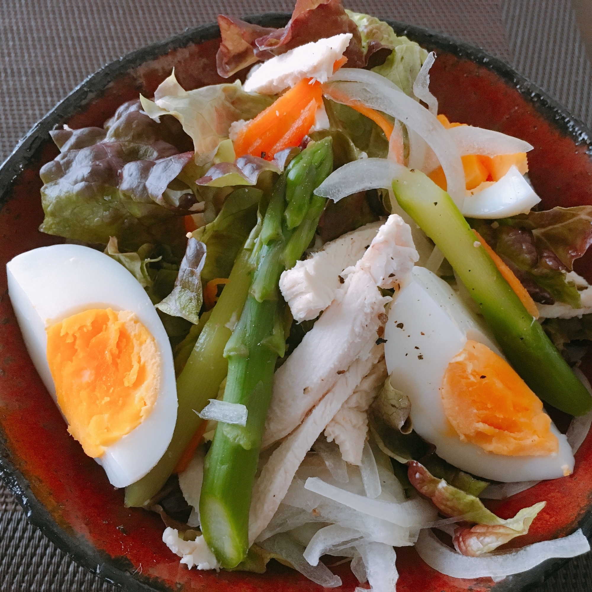 チキンのコブサラダ☆野菜をたくさん食べる