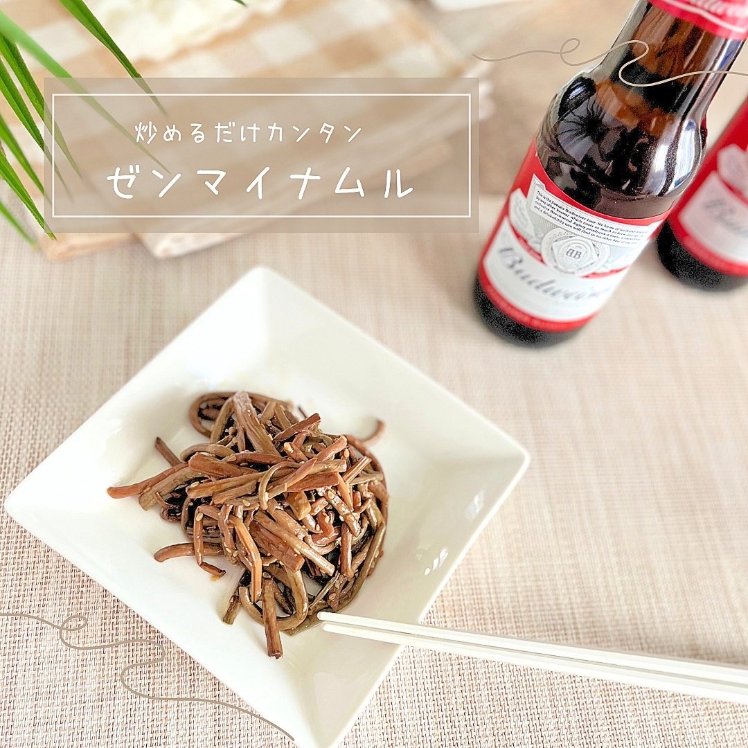 炒めるだけカンタン!!ゼンマイナムル
