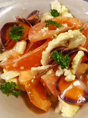 トマト紫人参カリフラワーの生サラダ レシピ 作り方 By Leopoo 楽天レシピ トマト紫人参カリフラワーの生サラダ レシピ 作り方 By Leopoo 楽天レシピ