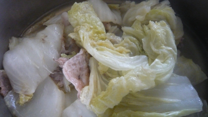 紅蓮華さんこんばんは・・・・・昼食に作りました。白菜が柔らかく豚コマの旨味が加わって美味しかったです。ご馳走様でした(#^.^#)