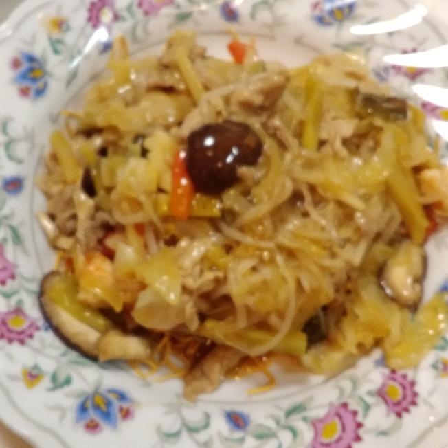 ブロッコリーの茎入り☆野菜たっぷり皿うどん