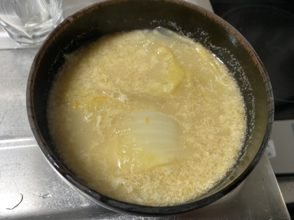 白菜と卵のあっさり中華スープ