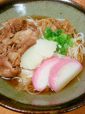 あったかそうめんが美味◎肉そうめん