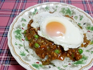 あるものだけでキーマーカレー