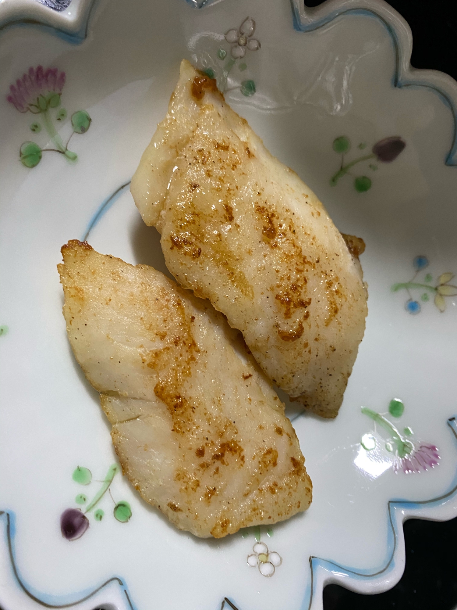 白身魚のバター醤油ムニエル 幼児用 レシピ 作り方 By よんちゃんママ 楽天レシピ