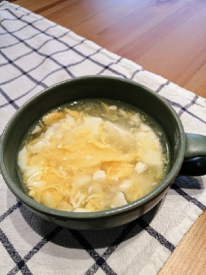 お腹に優しい★豆腐と卵の優しいスープ