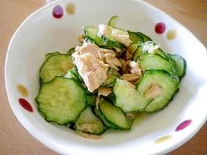 子供でも食べれるツナきゅうりの酢の物