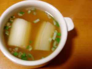 下仁田ねぎのコンソメスープ