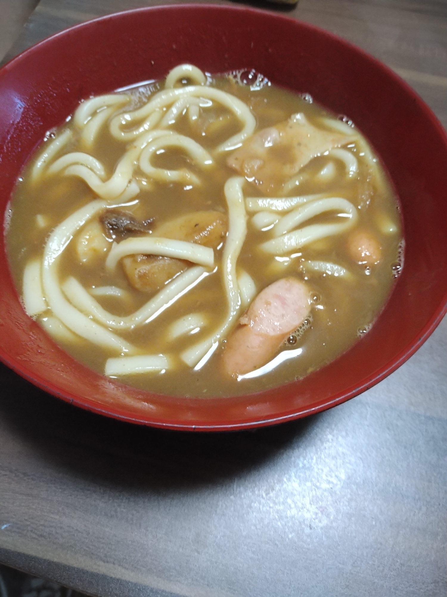 カレーの残りで洋風カレーうどん