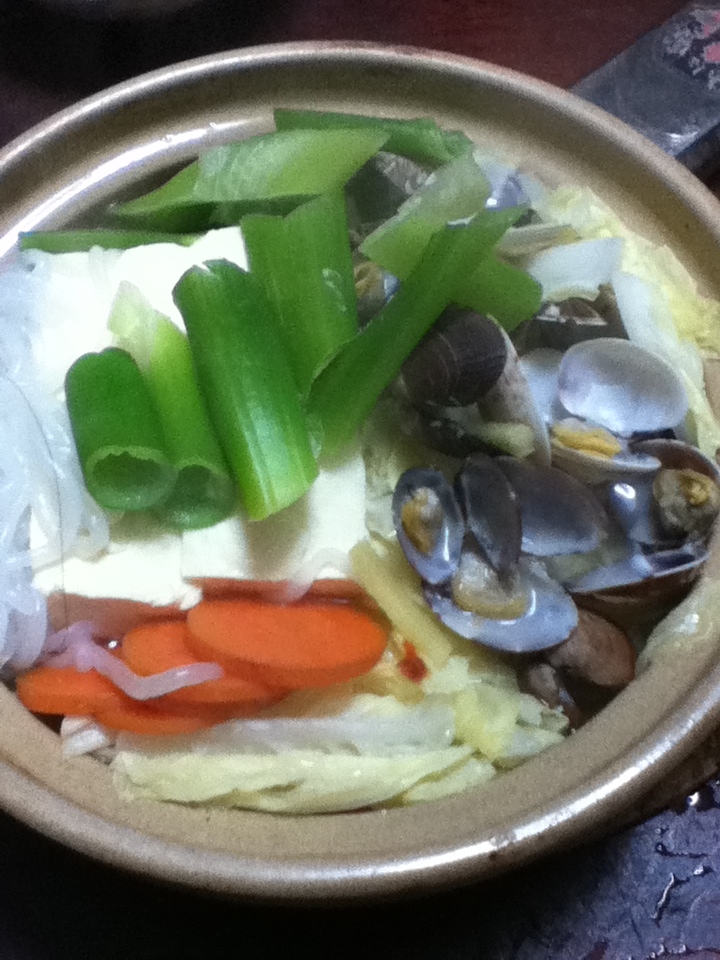 アサリの湯豆腐鍋