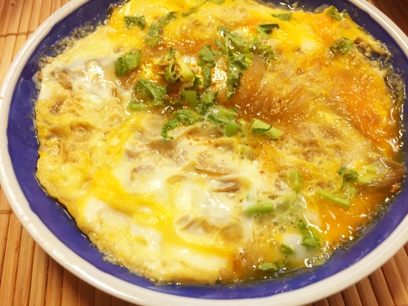リメイク！チカと玉ねぎの卵とじ