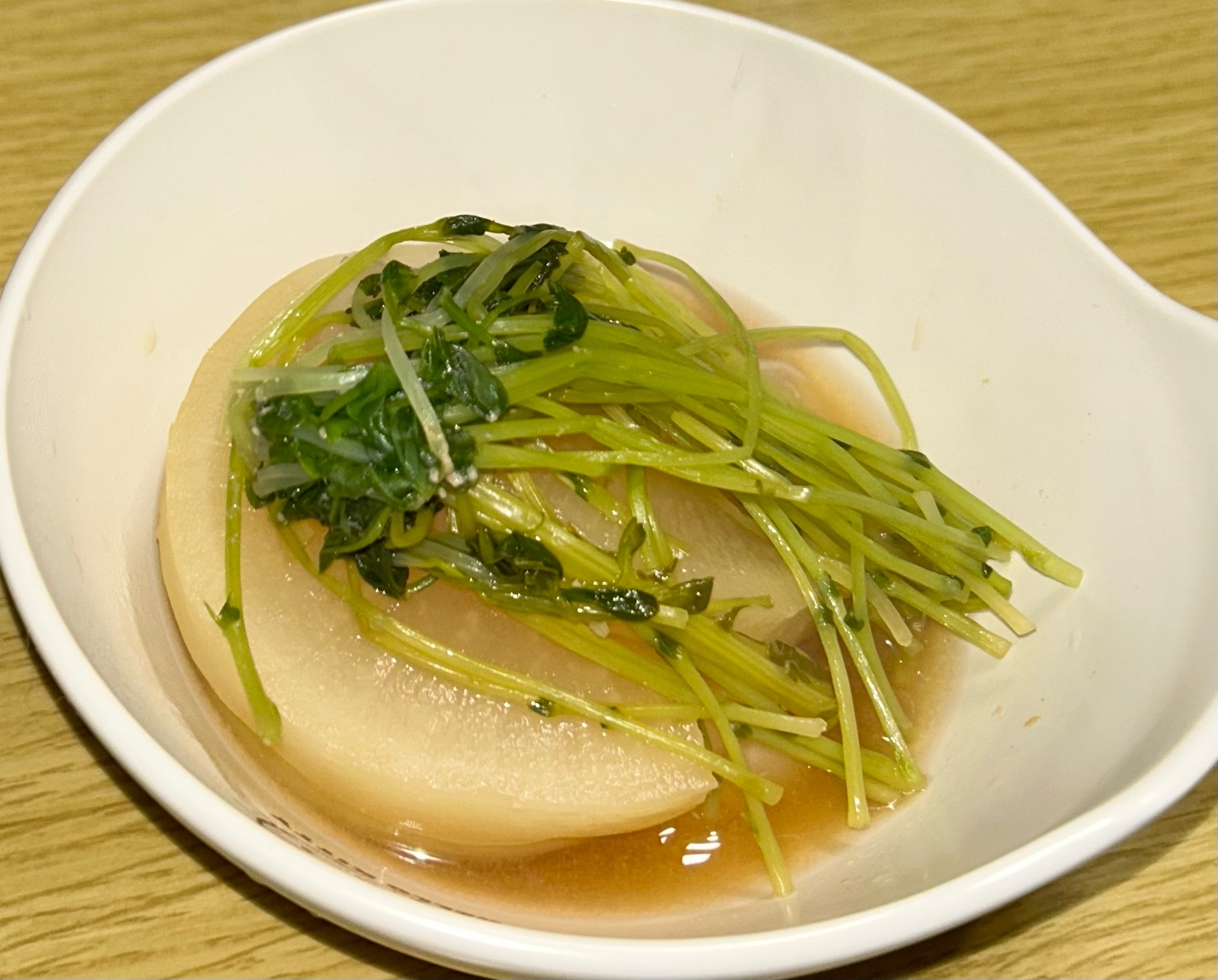 大根と豆苗の煮物♪