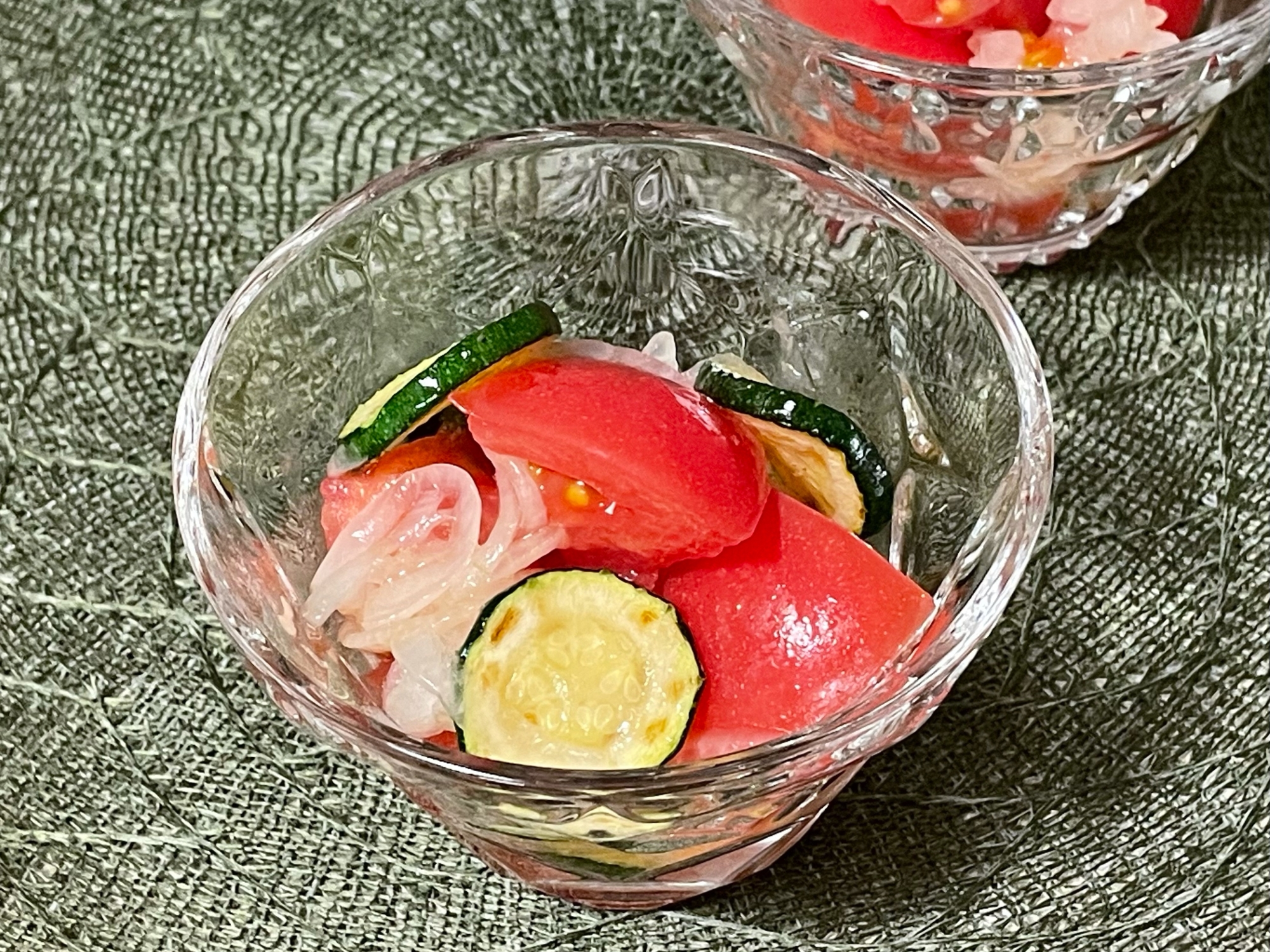 トマト ズッキーニ 新玉葱のさっぱりマリネサラダ レシピ 作り方 By S Saki 楽天レシピ