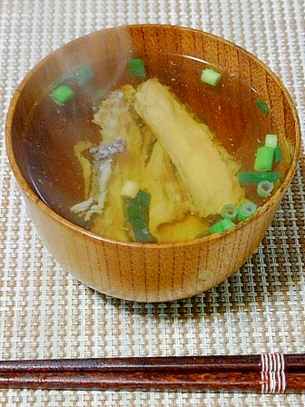 残りものも美味しく!太刀魚の骨を使ったお吸い物