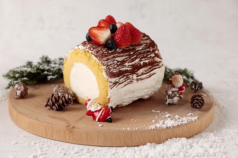 ロールケーキで作る!ブッシュドノエル