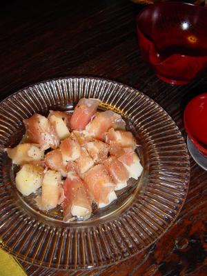 オードブルに。ラフランス生ハム巻き