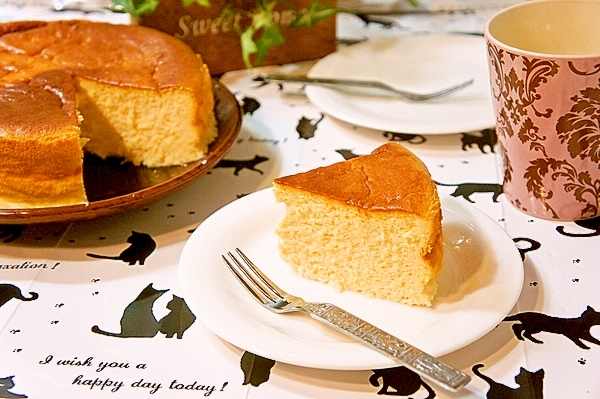 子供が大絶賛した♪我が家自慢のスフレチーズケーキ