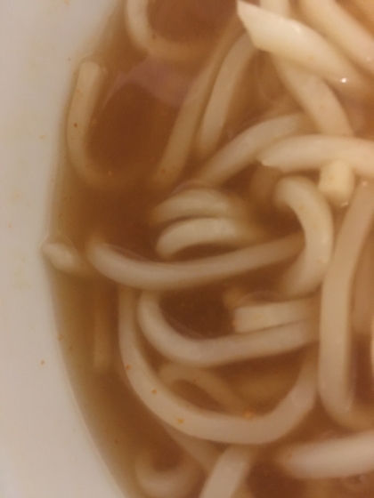 残ったカレーでカレーうどん