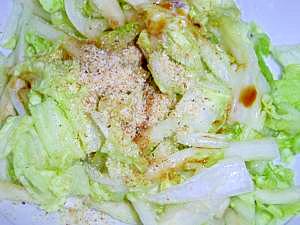 白菜塩もみゴマよごし