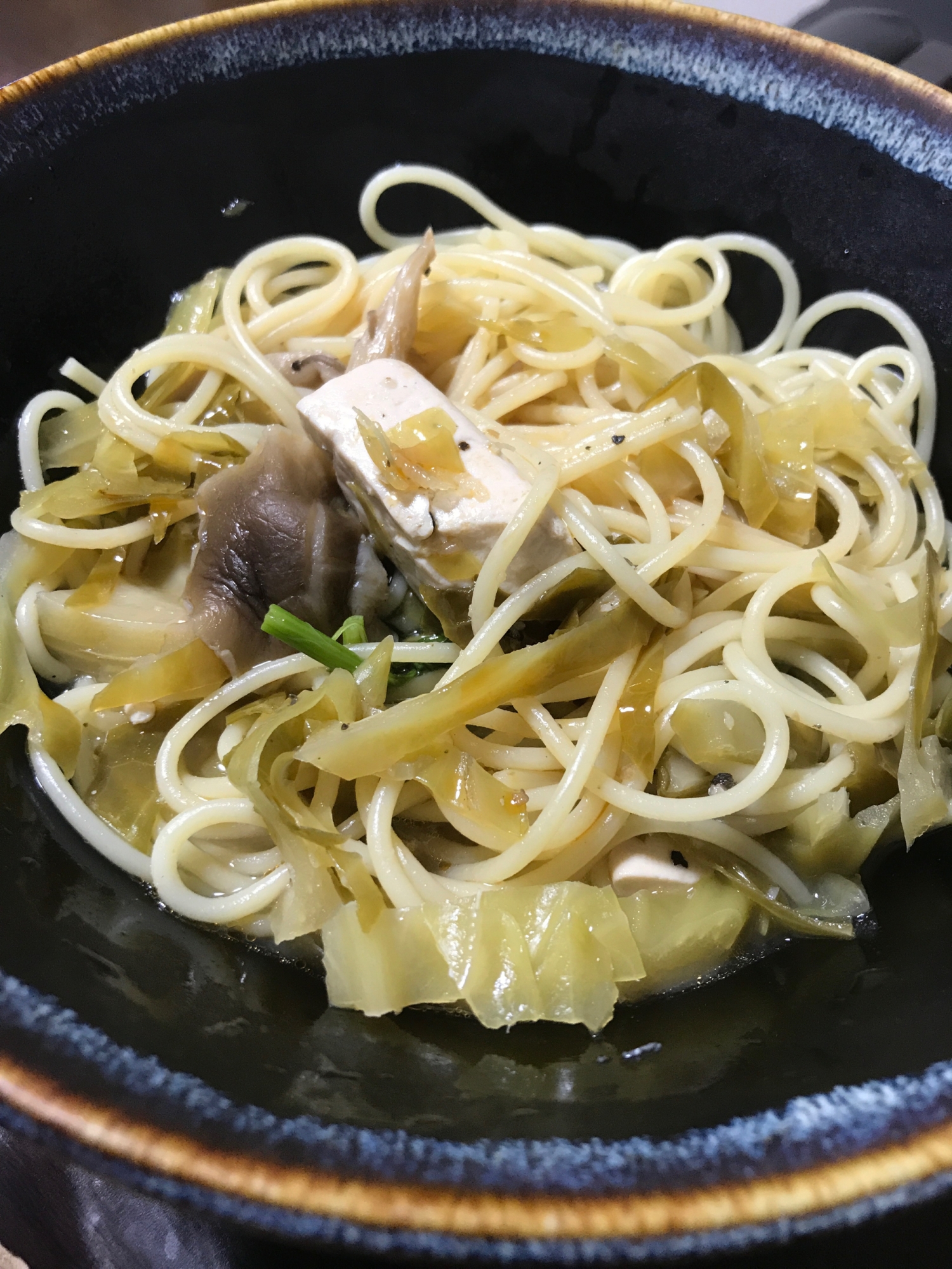 お酢味のパスタ