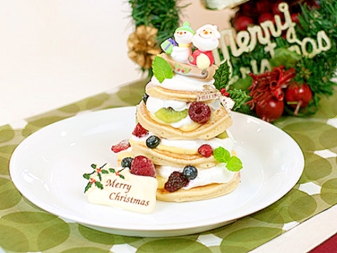 ママパン クリスマスパンケーキ レシピ 作り方 By 楽天出店店舗 ママパン 楽天レシピ