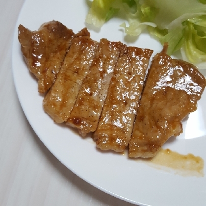 つけて焼くだけ簡単ポークステーキ